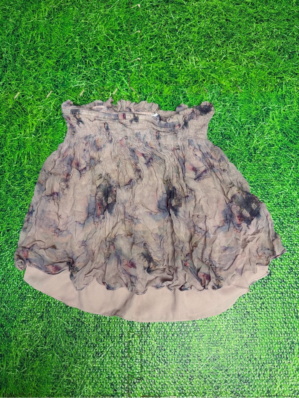 IRO Womens Size 32 Monieux Shirred Printed Chiffon Mini Skirt